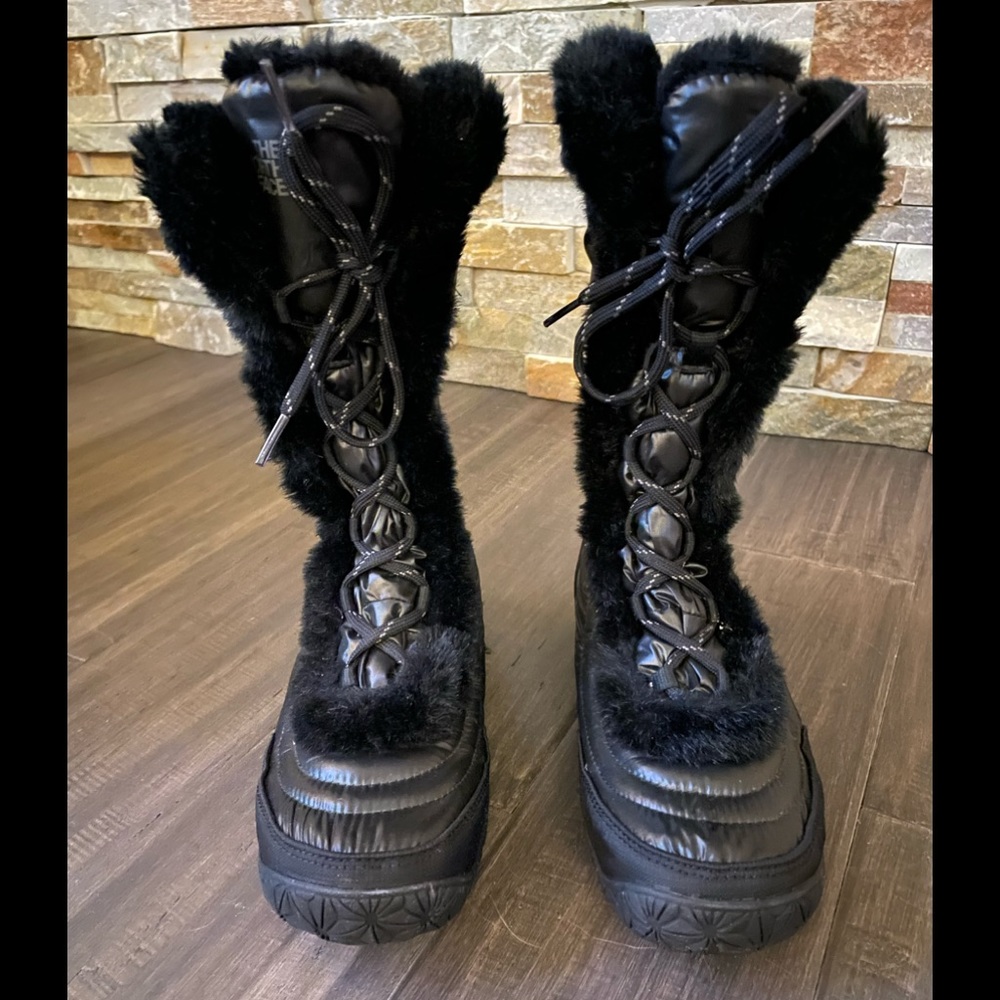 North Face Black Winter Boots, Size 9.5